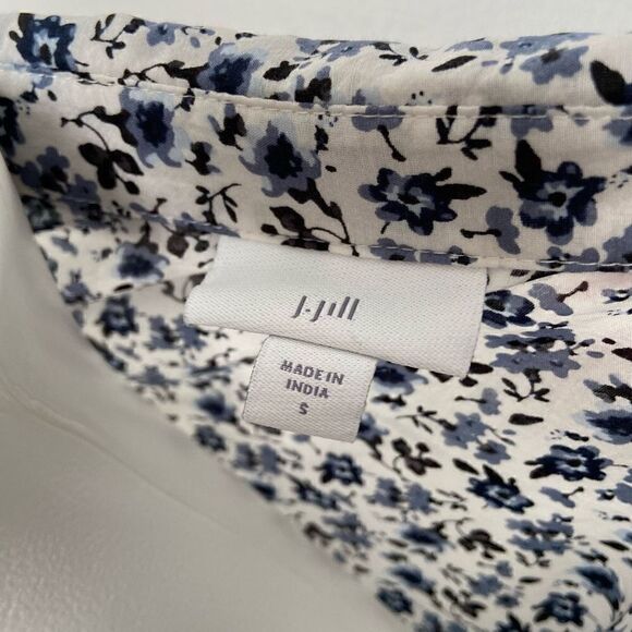 J Jill Floral Button Down Long Sleeve - Picture 7 of 8